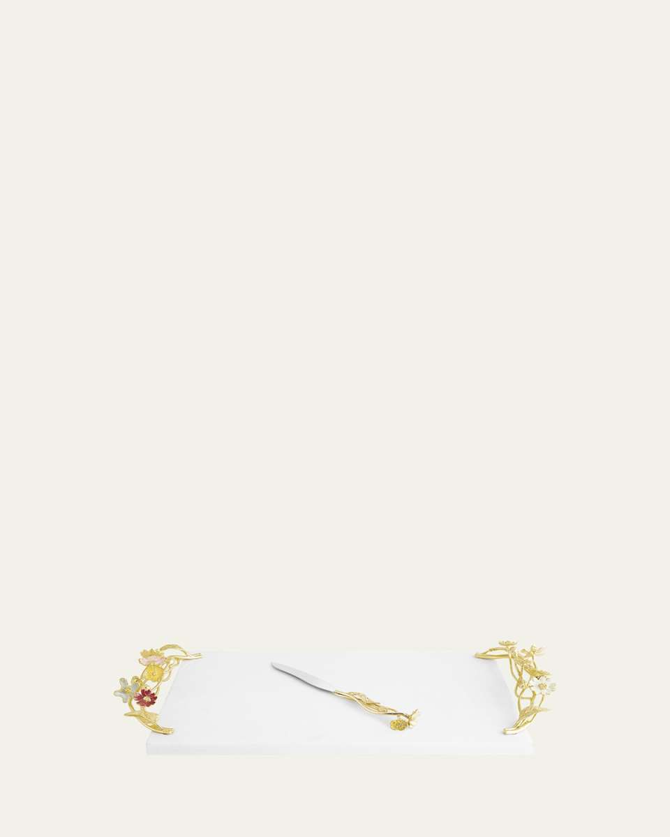 Wildflowers Cheeseboard with Knife